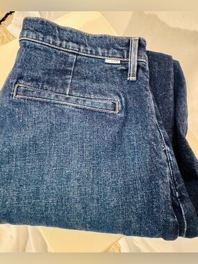 MOTHER Woman THE DODGER PREP ANKLE size 31-  Dark Blue Straight Jeans denim